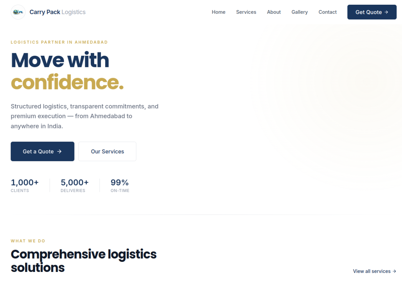 Carry Pack Logistics — Logistics