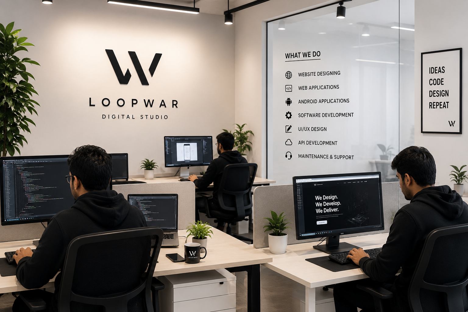 Inside the LOOPWAR studio